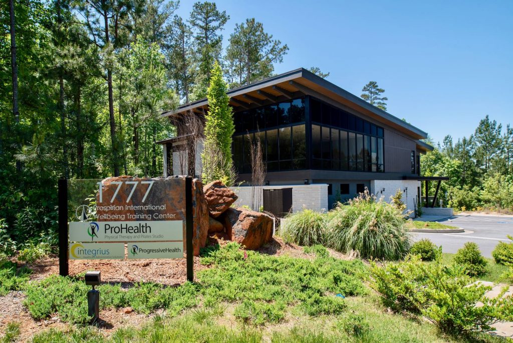 Exterior view of Prospirian International Wellbeing Training Center in Peachtree City, GA.
