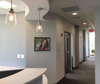 Interior hallway for Dental Solutions of Brookhaven in Atlanta, GA.