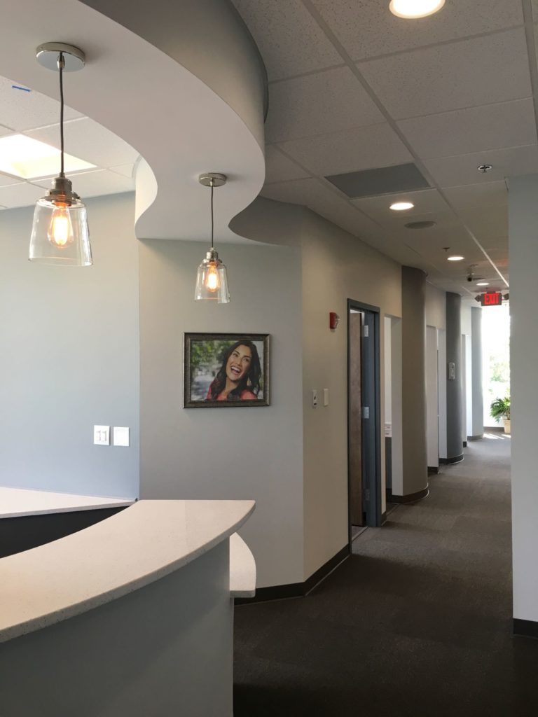 Interior hallway for Dental Solutions of Brookhaven in Atlanta, GA.