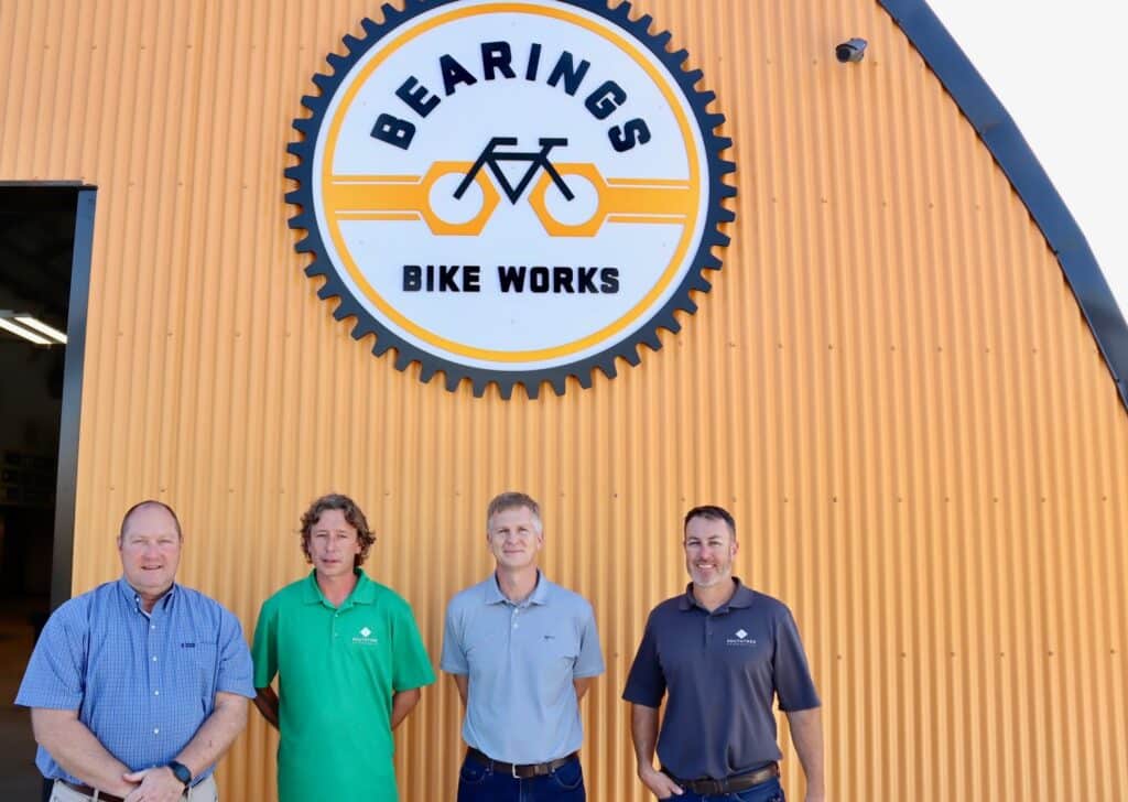 Southtree Commercial Construction Team at Bearings Bike Works.