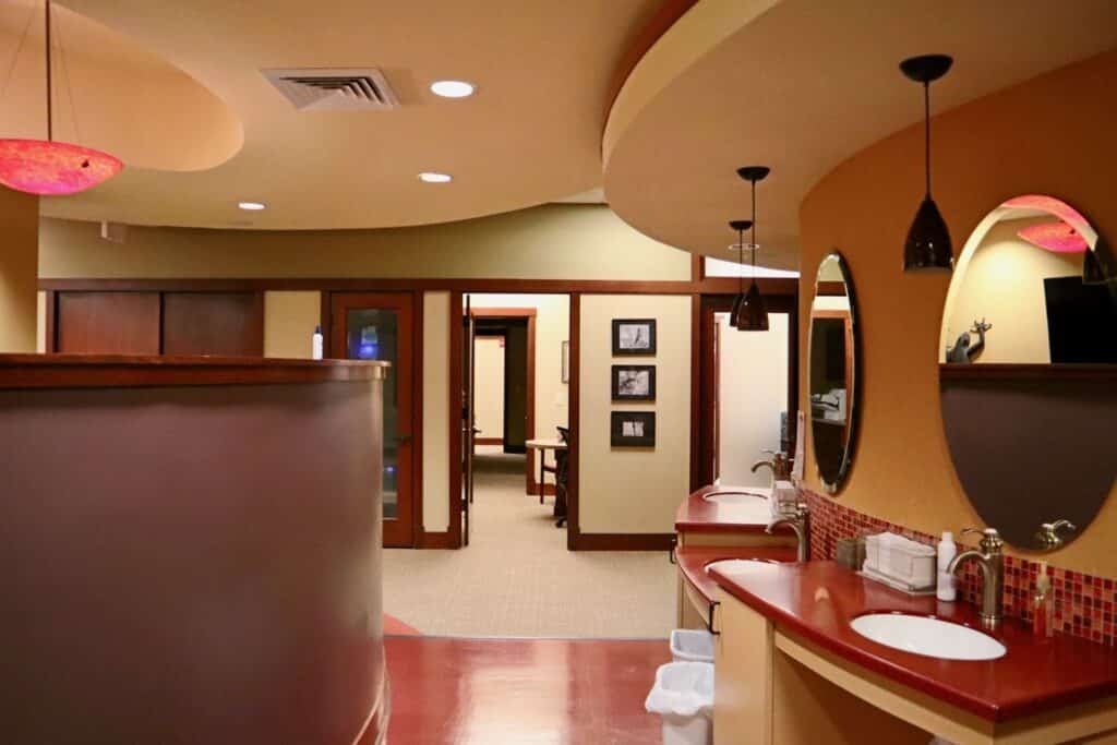 Interior of Mahaffey Orthodontics in Peachtree City, GA.