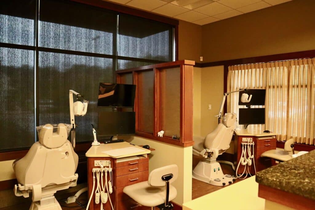 Interior of Mahaffey Orthodontics in Peachtree City, GA.