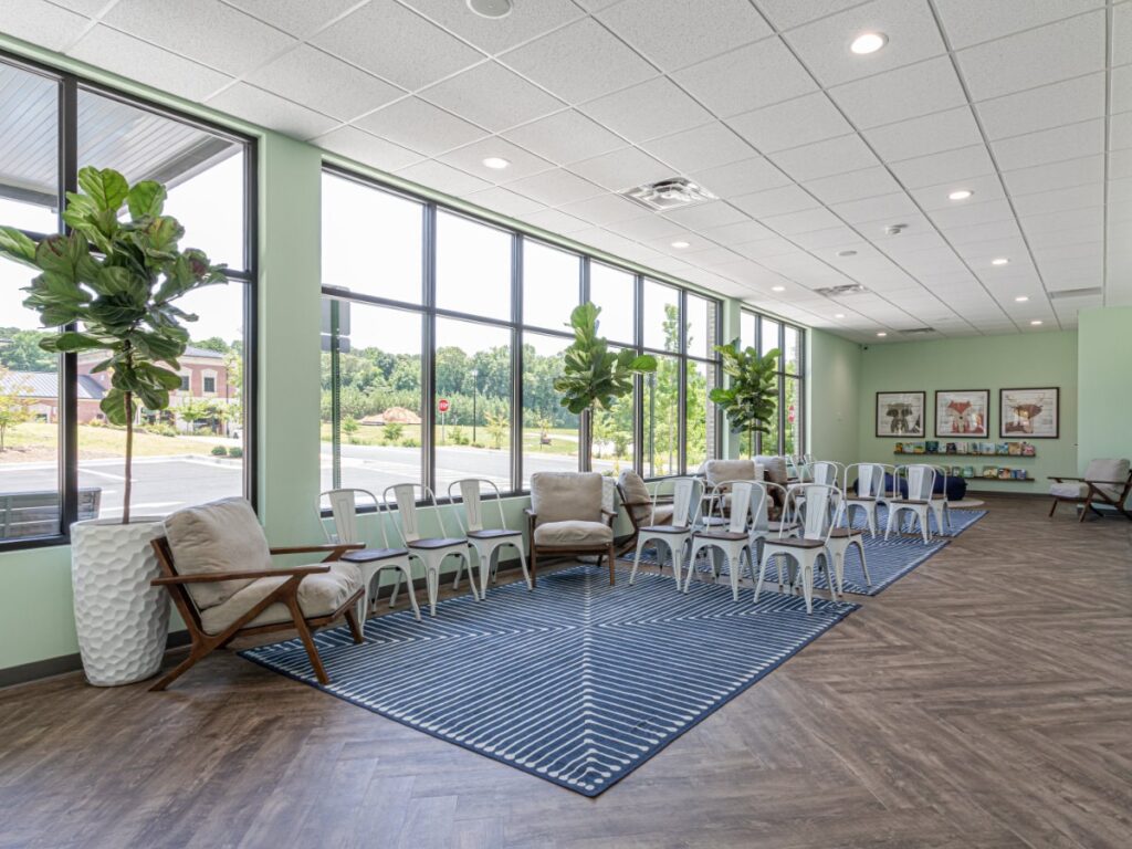 Lobby in White Oak Pediatric Dentistry in Newnan, GA.