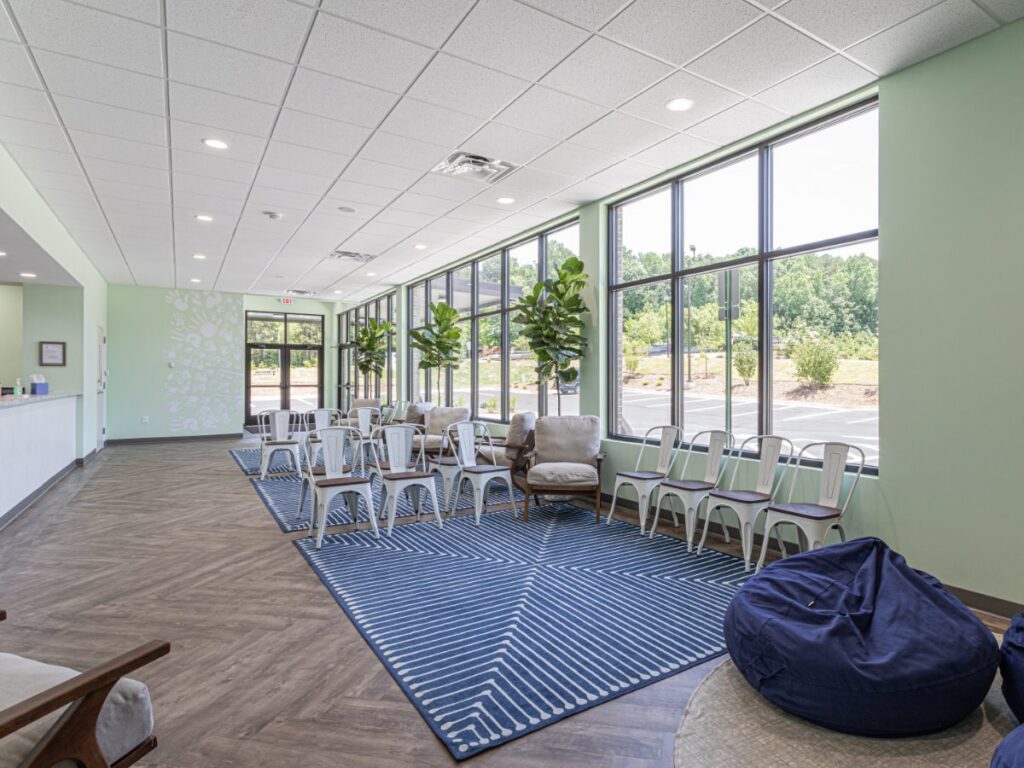 Lobby in White Oak Pediatric Dentistry in Newnan, GA.